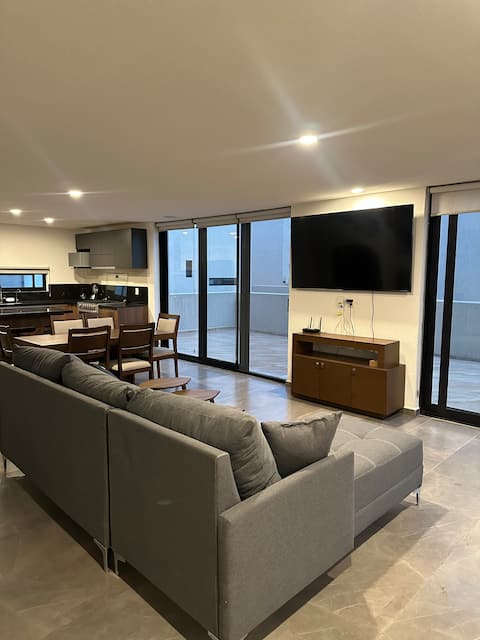 Successful Airbnb property: Cozy modern house in a condominium with a pool in Juriquilla