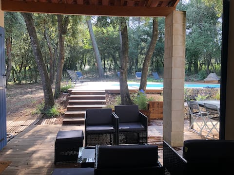 Villa pool terrace Garrigue
