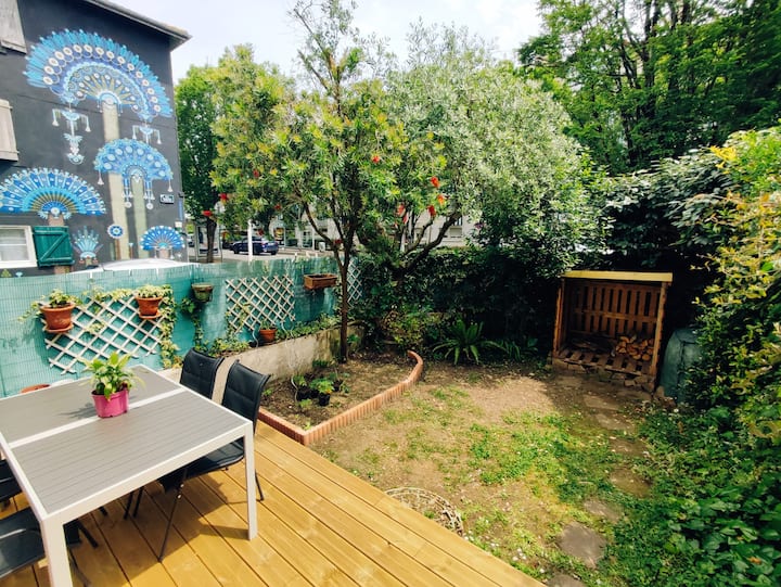 T2 Cosy Avec Jardin Privatif, Centre à Pied 15min - Bayonne