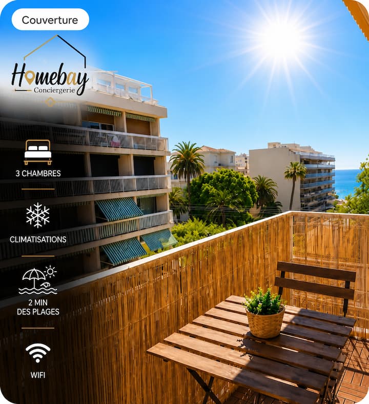 Le Prestigieux - Plage Hyper Centre 2 Min Plage - Antibes