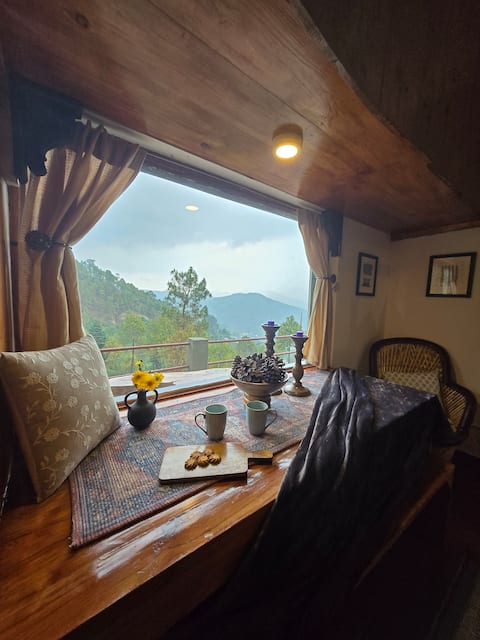 Himalyan view village hideout by Dhyanasadan