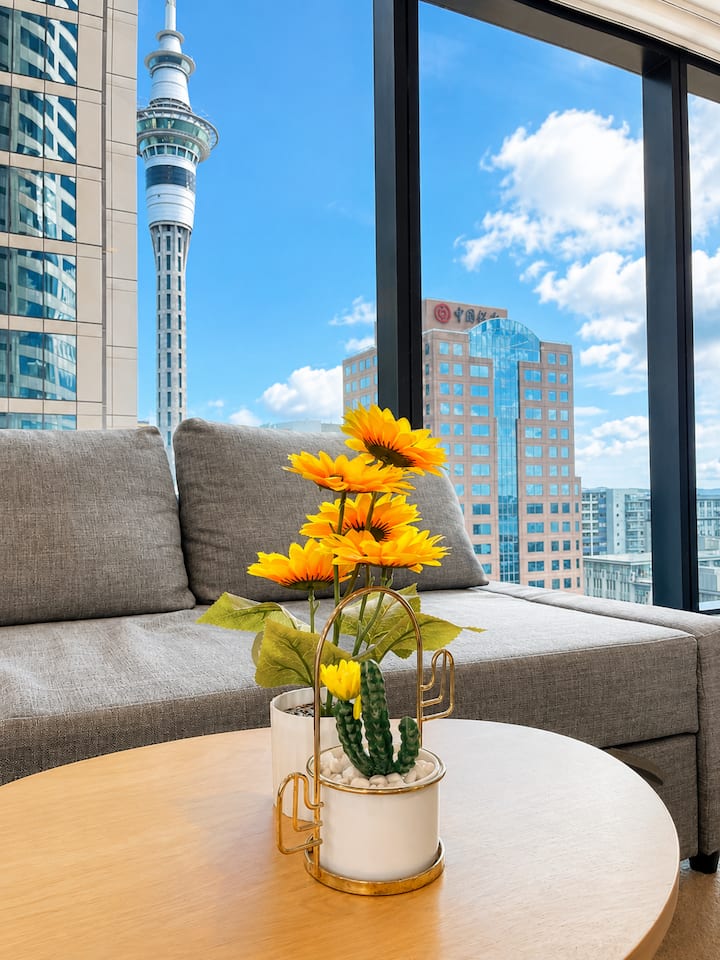 Panoramic Cbd Studio W/ Ac & Sky Tower View - Auckland