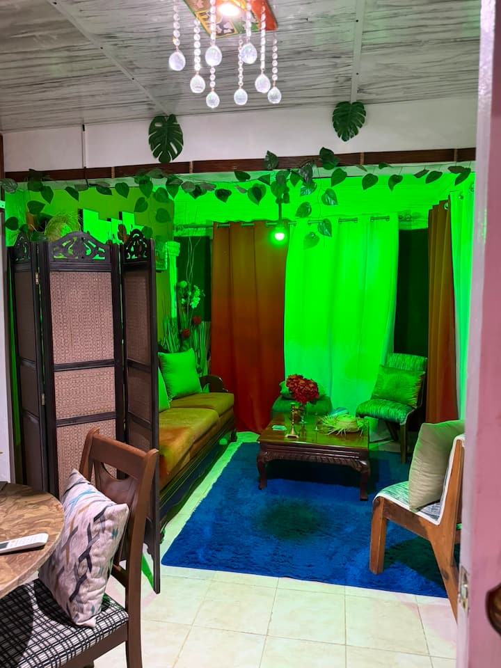 The living room and dining room are super cozy places, and every detail is exciting and makes you feel sincere, good feelings of gratitude.