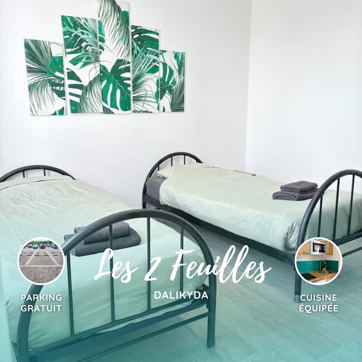 Dalikyda - Le 2 Feuilles - 2 Lits - Wifi - Cuisine - Le Havre