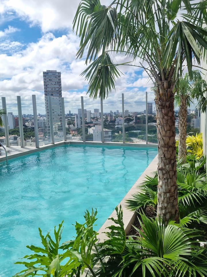 Dpto Con Balcon & Vista / Piscina / Gym En Equipe - Bolivia