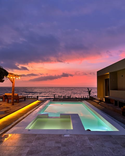 Paestum Beach - Oceanfront Cabin in Riohacha