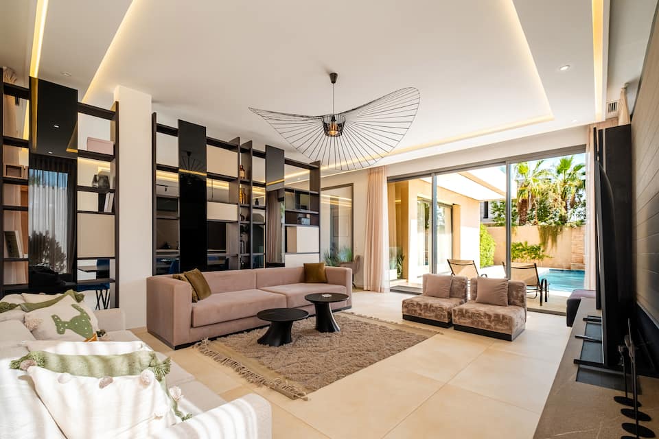 A new 600 m² villa in the Akenza golf resort, Marrakesh, Marrakesh-Safi, Morocco, photo 4 of 10