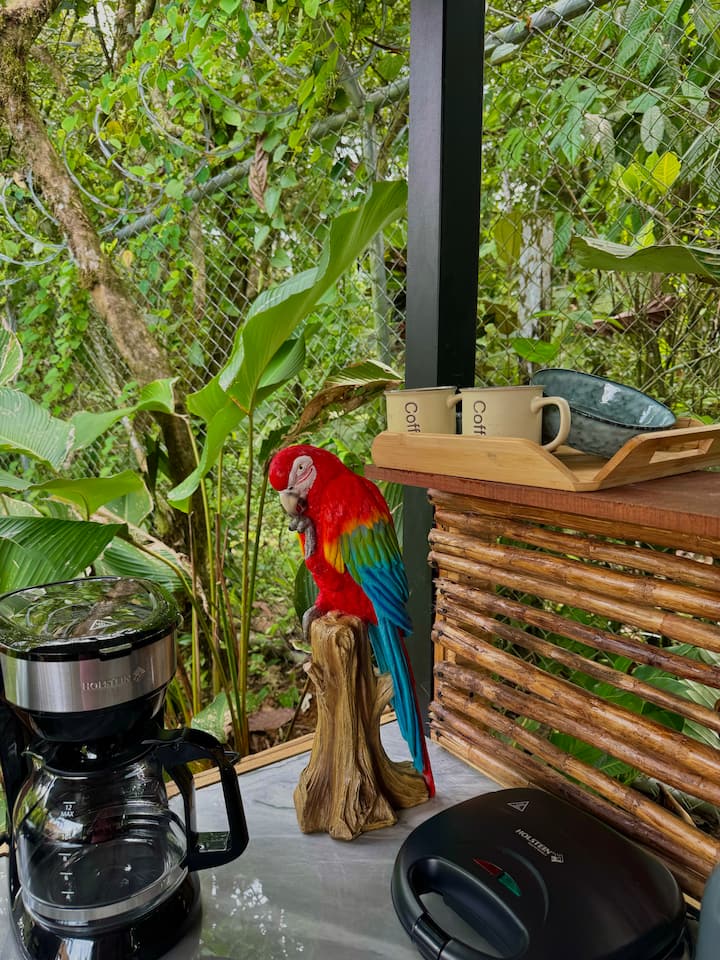 Arenal Jungle Glamping 1+ Jacuzzi + Outdoor Shower - La Fortuna