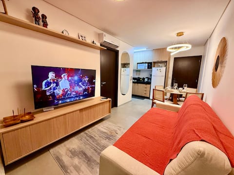 Popular Airbnb listing: LIV613 - Air Conditioning in the Living Room / Garage / Gym / Pool in Maceió