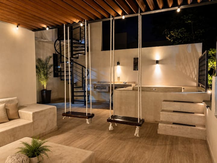 Casa Vibe Ph- Private Rooftop - 3 Balcony - Pool - Tulum