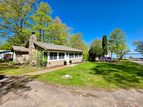 Desirable Higgins Lake w/60 ft of Beach frontage.