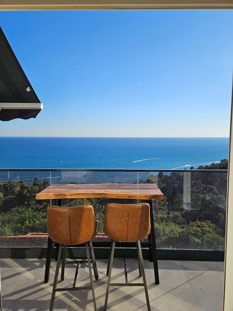 Seaside Retreat with Workspace & Stunning Views