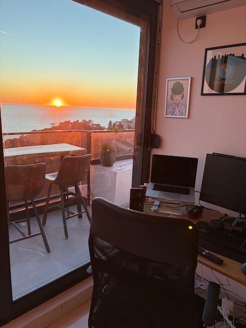 Seaside Retreat with Workspace & Stunning Views