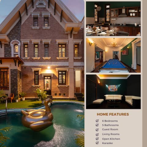 Luxury Villa/6BR +8Bed/Pool/KTV/billiards Pak