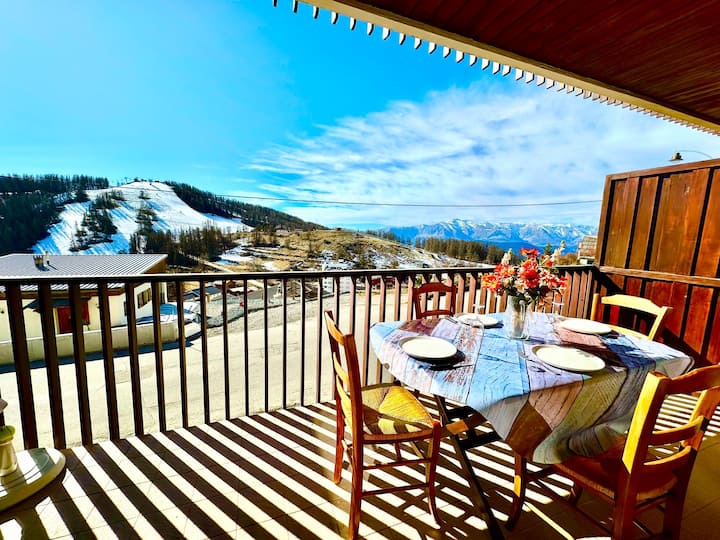 T2 Plein Sud · Vue Montagne · Garage Ski Valberg - Valberg