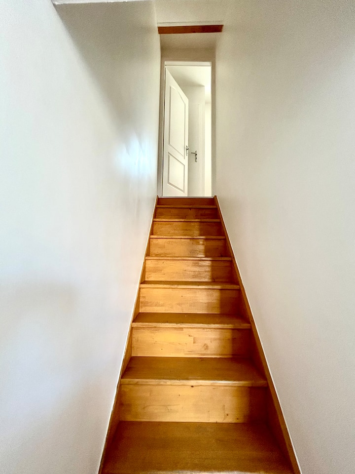 Las escaleras que conducen a la habitación 