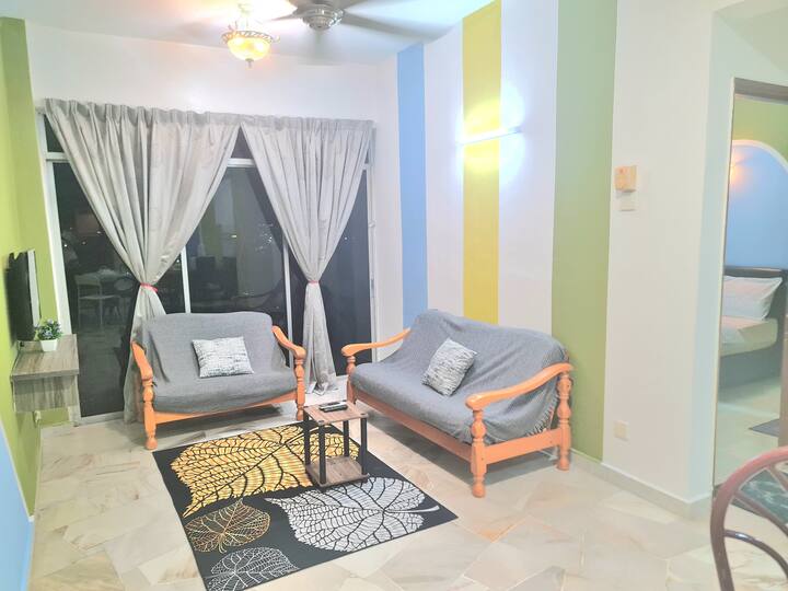 Glory Beach Resort(2) 2bedroomwi-fi Netflix~f/park - Lukut