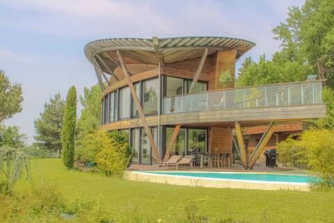 Exceptional villa with pool/hammam – View of Lake Geneva
