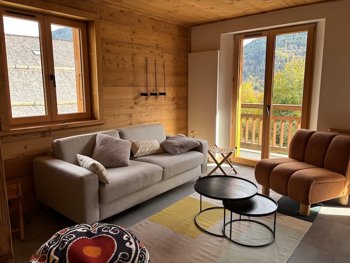 Charmant Appartement Avec Balcon Sur Le Mont-blanc - レ・ズッシュ