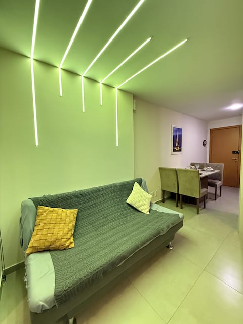 Top Airbnb: Apartment in the Center and 15 Min from GRU Airport with 1 Parking Space in Guarulhos
