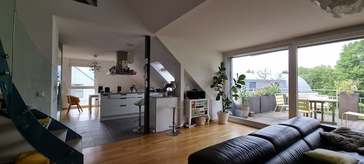 Spacious Duplex, Terrasse, Lake - Nyon