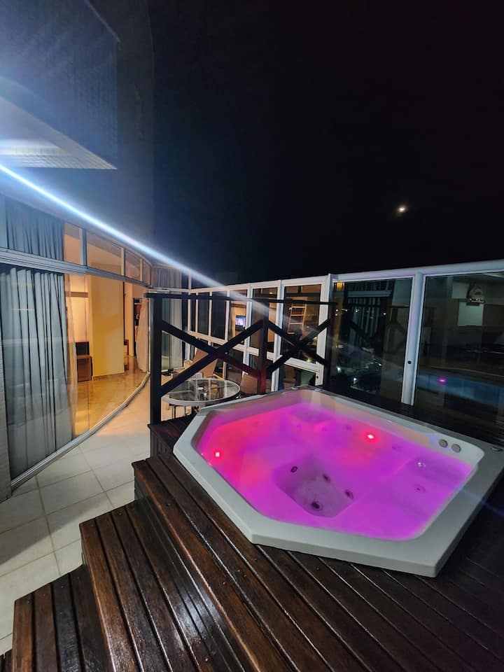 Cobert. Luxo Pé Na Areia 3 Suítes Wifi Lazer 3 Vgs - Guarapari