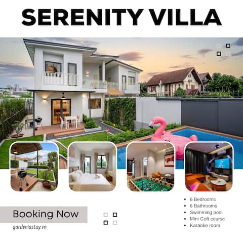 Serenity Villa/Karaoke/Pool/BBQ/Golf course