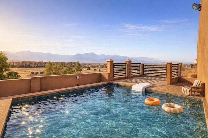 Appt Piscine Rooftop · Vue Atlas ·Centre Hivernage - Marrakesh
