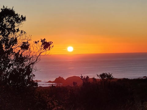 House with spectacular sunset