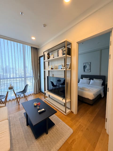 New Luxury 1BR 5 mins Platinum mall/siam palagon