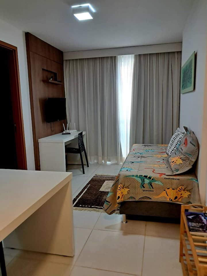 Apto 1/4 Aguas Claras Mob Completa Lazer E Wifi - Taguatinga