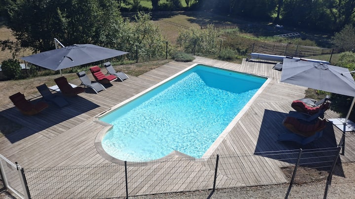 Grand Gîte 14 Pers Avec Piscine En Dordogne - Dordogne