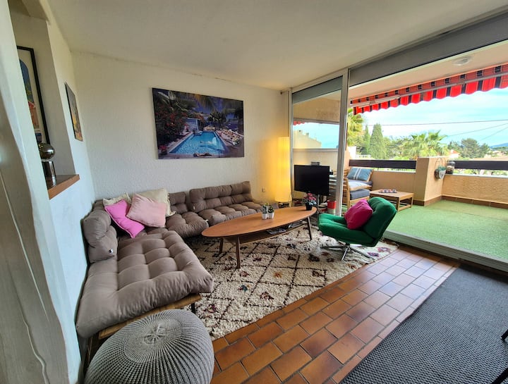 "Le Jasmin", Vue Mer, Climatisé, Proche Centre - Var