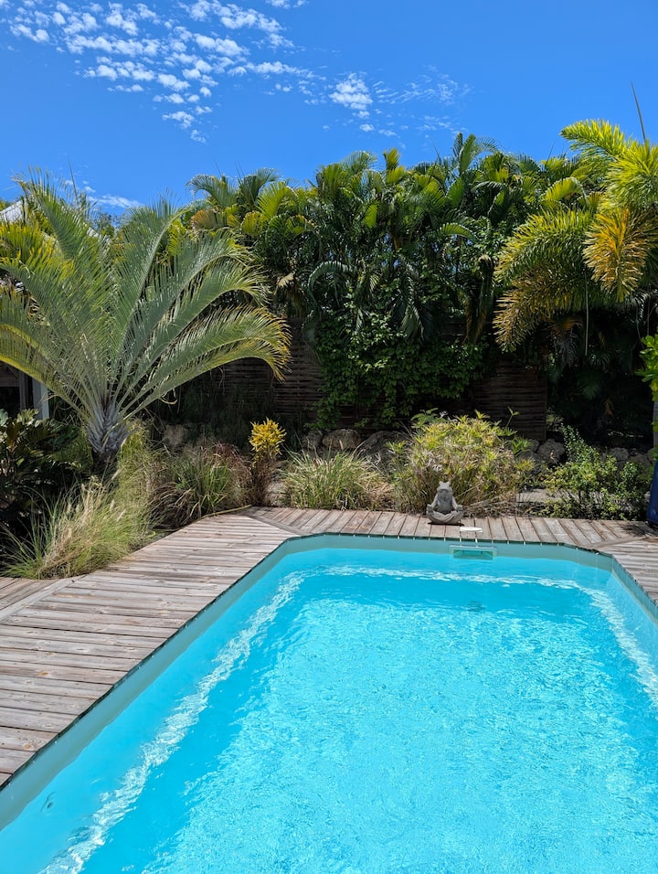 Villa Verdoyante 6pers Piscine Proche Plages - Guadeloupe