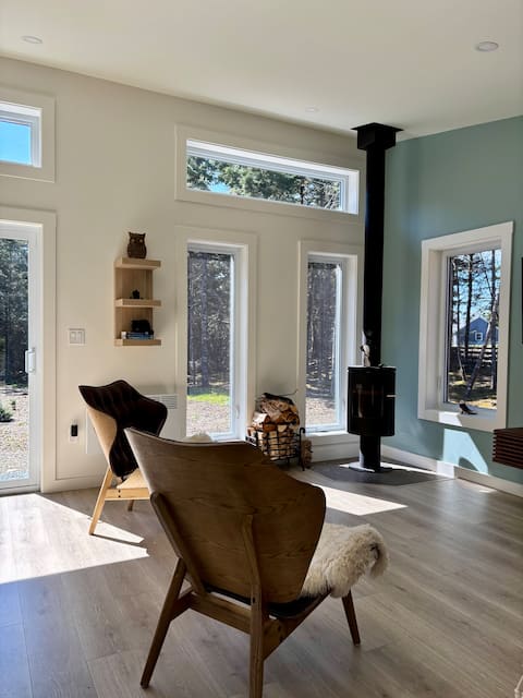 Popular Airbnb listing: Sheltering Grey Sky Woodland Retreat in Lunenburg