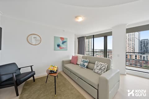 KozyGuru | Sydney CBD | Modern 2-Bedroom Apt