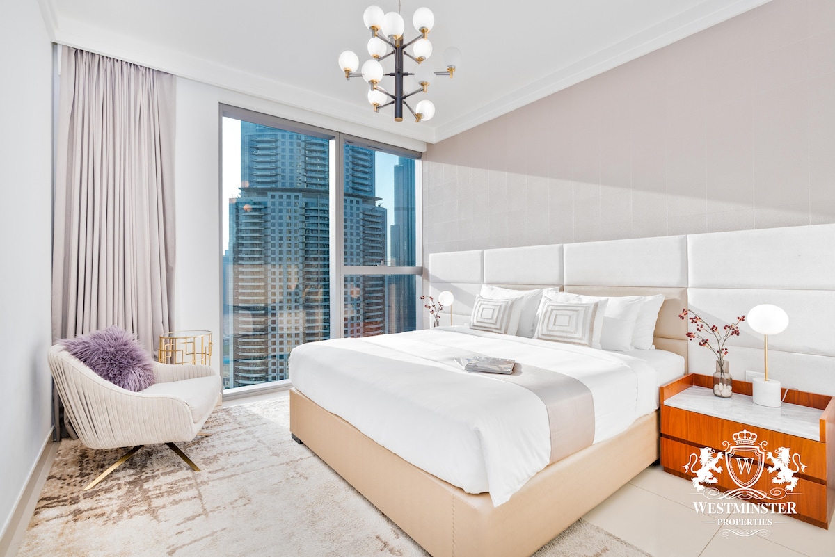 3 Bedroom Furnished Apartment with Full Burj Khalifa View | Boulevard Point 2