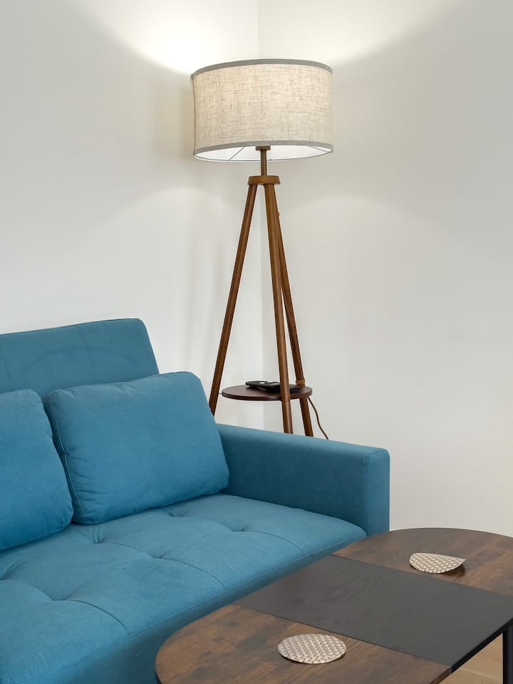 Cosy sofa, perfect for unwinding with a book, enjoying your favourite show or simply relaxing after a day exploring London