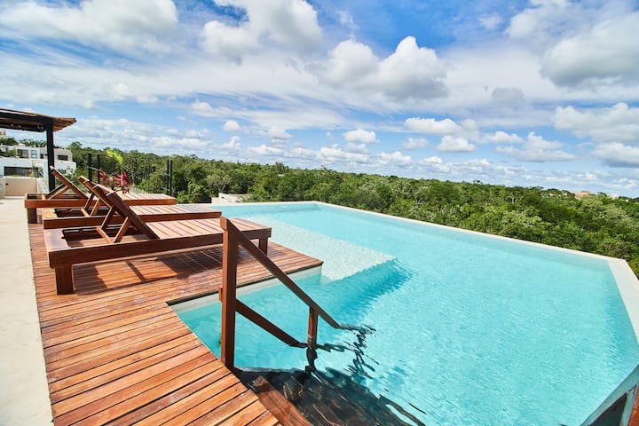 Private 11br House, 22 Pax, Rooftop + Pool - Tulum