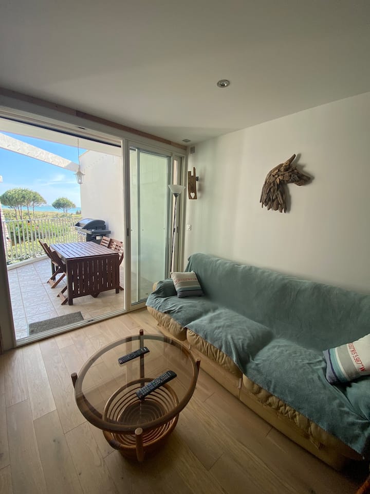 Face A La Mer Quartier Boucannet Grand Appartement - Aigues-Mortes