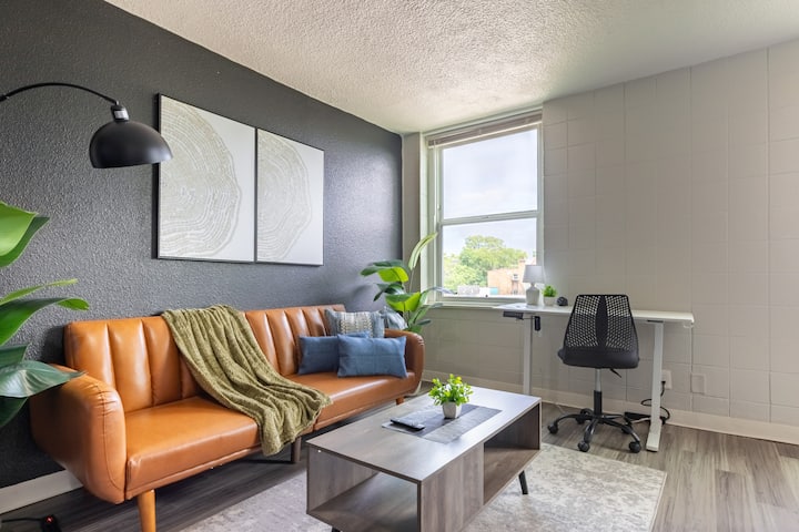 Un salón para relajarse con estilo.