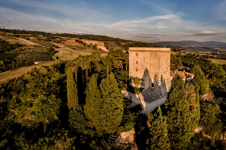 Tour Médiévale Avec Vue Panoramique à Todi - Todi