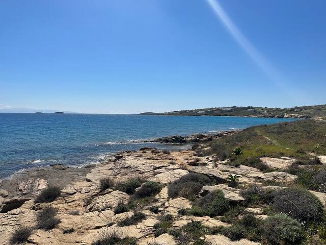 VillaMessadaParos 1stline on the sea swimming pool gallery image 4