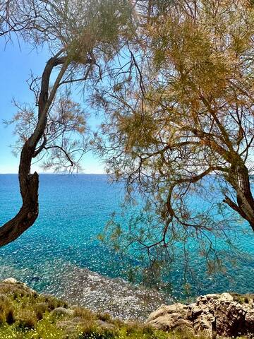 VillaMessadaParos 1stline on the sea swimming pool gallery image 5