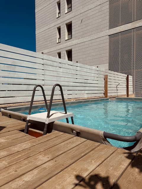 Akhziv Dream: Garden Apartment with Private Pool, 5 Minutes from the Sea