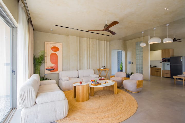 2bhk Escape W/ Pool, Garden & Outdoor Bar - 齋浦爾