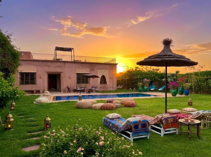 Riad Lina Privé D’exception-piscine, Hammam - Maroc