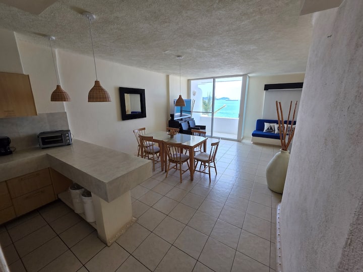 Depa "Casa Flamingo" Equipado A Pie De Playa Porto - Manzanillo