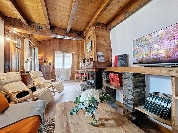 Chalet Les Lilas Vue Massif Du Mont Blanc - Les Houches