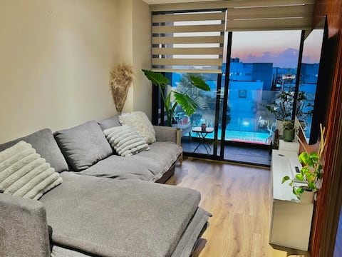 Popular Airbnb listing: Apartment with terrace and parking near the metro in Benito Juárez